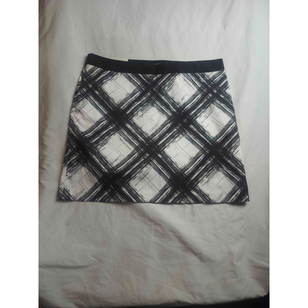 Greg Norman Skirt 14 Plaid Performance Golf Dark Academia Athleisure Sporty Chic
